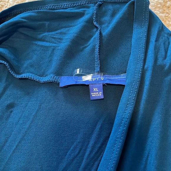 Apt 9 open cardigan. Dark teal. XL 3/4 sleeves - Picture 2 of 6